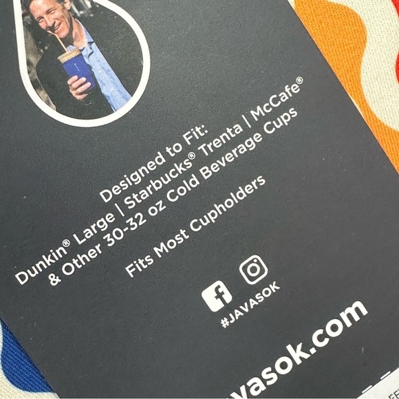 NWT boutique Java Sok Colorful Coffee Sleeve and coffee magnet set - Picture 6 of 6